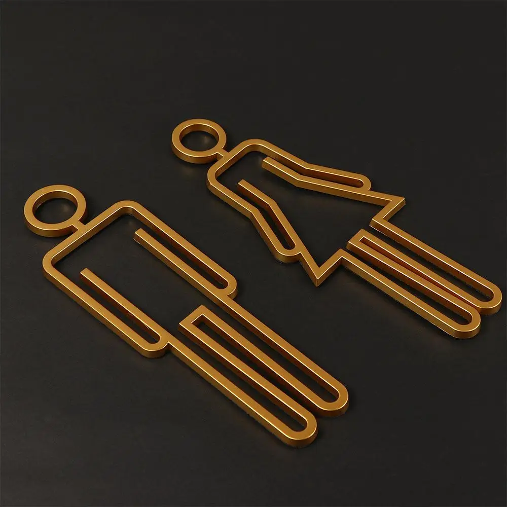 1 Pcs Toilet Door Sign Creative Acrylic Toilet Symbol Bathroom Signage WC Plaque Restroom Sign
1 Pcs Toilet Door Sign Creative Acrylic Toilet Symbol Bathroom Signage WC Plaque Restroom Sign