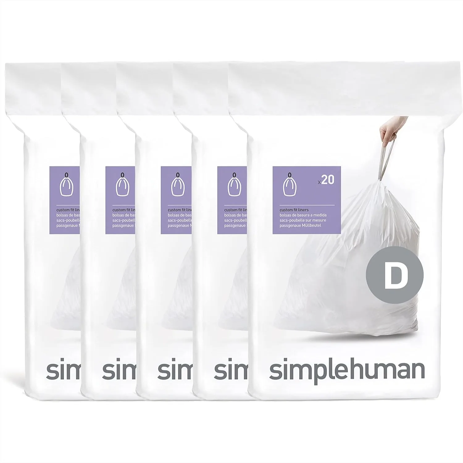 Custom Fit Drawstring Trash Bags, 20 Liter / 5.3 Gallon, White, 100 Count Dispenser Pack
Custom Fit Drawstring Trash Bags, 20 Liter / 5.3 Gallon, White, 100 Count Dispenser Pack