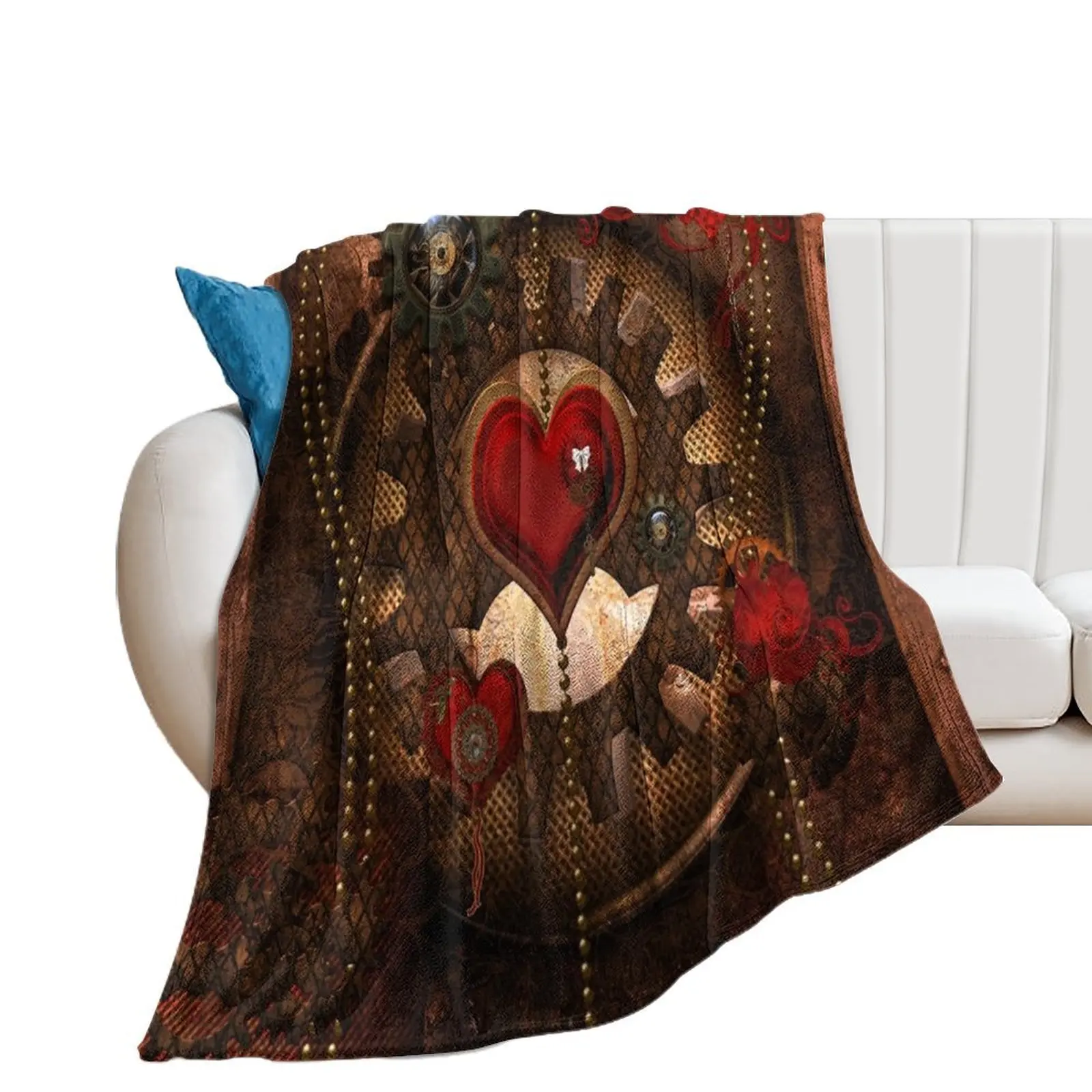 Steampunk, awesome steampunk heart Throw Blanket Luxury Thicken warm for winter Plaid Blankets
Steampunk, awesome steampunk heart Throw Blanket Luxury Thicken warm for winter Plaid Blankets