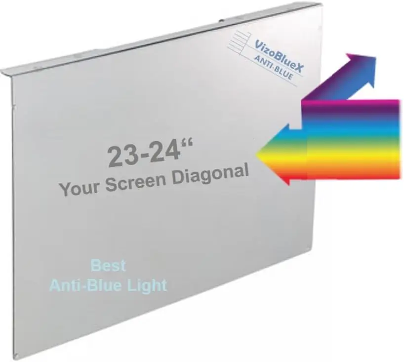 23-24 Inch Anti-Blue Light Screen Protector for Computer Monitor - Blocks Harmful Blue Light, Reduces Eye Strain