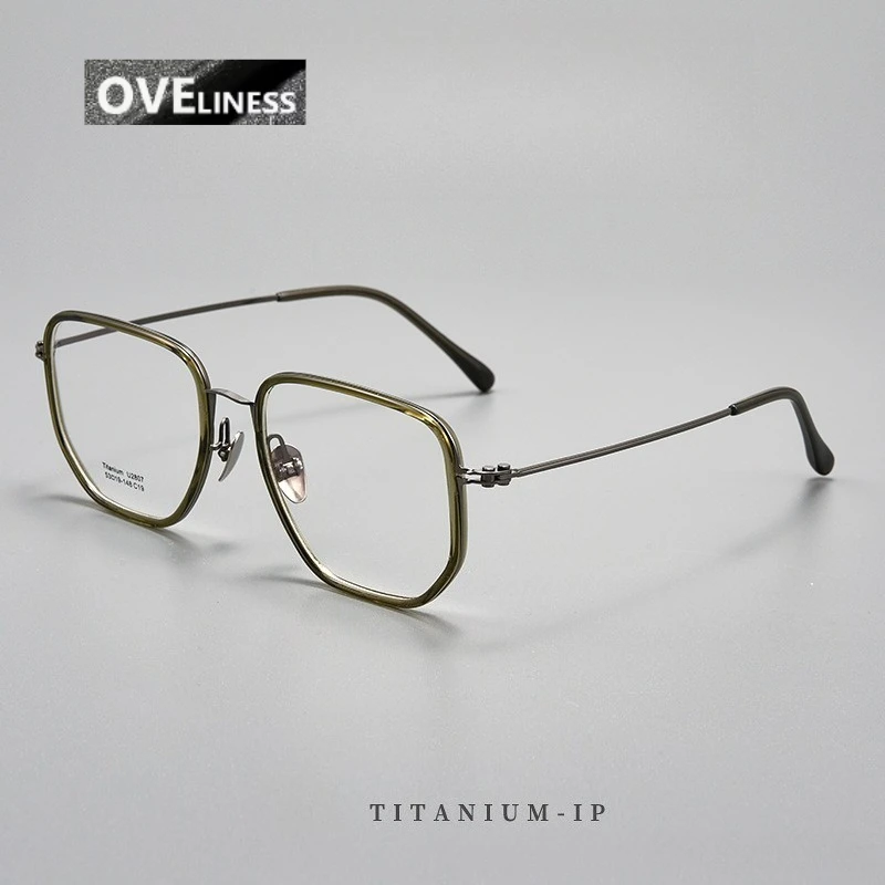 Acetate Pure optical Glasses Frames Men Square Eyeglasses frames Ultralight Screwless myopia Prescription Eyewear Spectacles
Acetate Pure optical Glasses Frames Men Square Eyeglasses frames Ultralight Screwless myopia Prescription Eyewear Spectacles