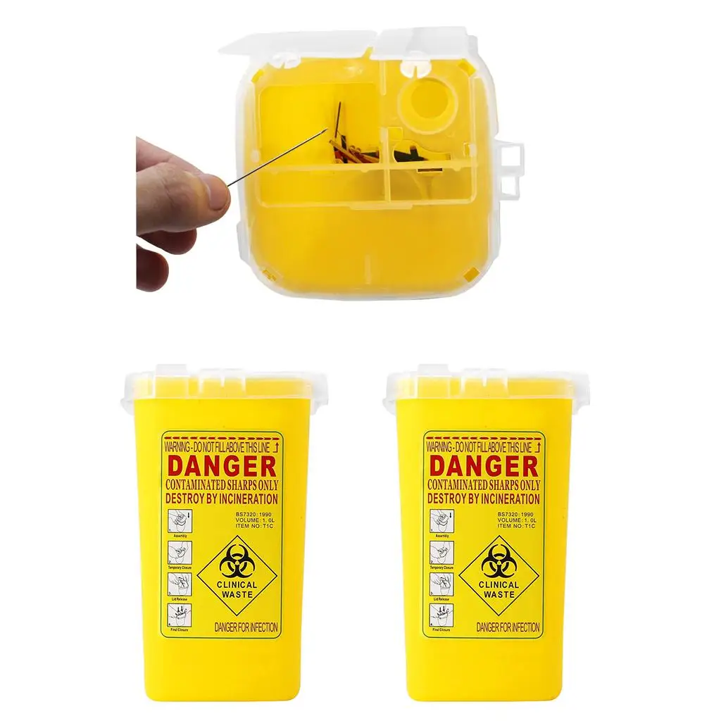 Large Capacity Sharps Bin Tattoo Container with Lid for Disposable Tattoo Supplies Kit
Large Capacity Sharps Bin Tattoo Container with Lid for Disposable Tattoo Supplies Kit
