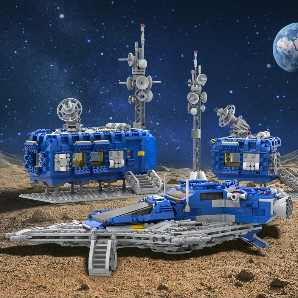 MOC Classic Space Station Series Building Blocks Model Classic Blue Space Spaceship Creative Bricks Assembly Toys Kids DIY Gifts
MOC Classic Space Station Series Building Blocks Model Classic Blue Space Spaceship Creative Bricks Assembly Toys Kids DIY Gifts