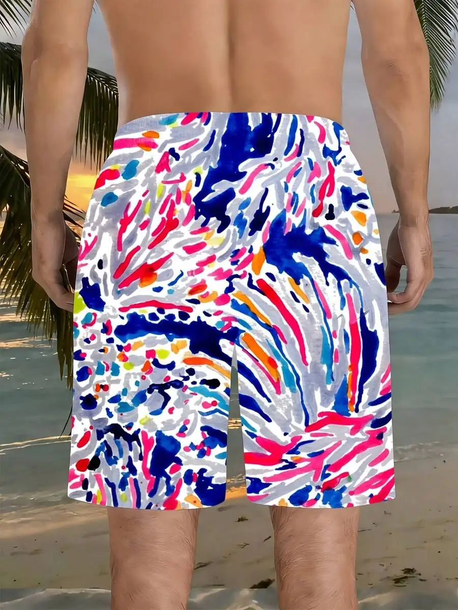 Colorful Abstract Print Mens Quick Dry Beach Board Shorts Casual Summer Swimwear
Colorful Abstract Print Mens Quick Dry Beach Board Shorts Casual Summer Swimwear