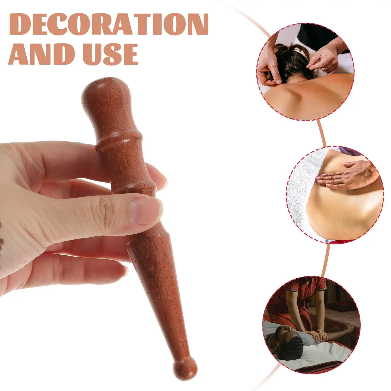 1pc Wooden Massage Stick Manual Massage Tool Traditional Scented Acupuncture Massage Cone Body Massager Thin Leg Massage Rods
1pc Wooden Massage Stick Manual Massage Tool Traditional Scented Acupuncture Massage Cone Body Massager Thin Leg Massage Rods