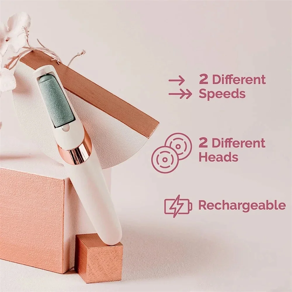 Electric Foot File Grinder Set Dead Skin Dry Callus Remover Rechargeable Roller Feet Pedicure Tool with 2 Removable Roller Heads
Electric Foot File Grinder Set Dead Skin Dry Callus Remover Rechargeable Roller Feet Pedicure Tool with 2 Removable Roller Heads