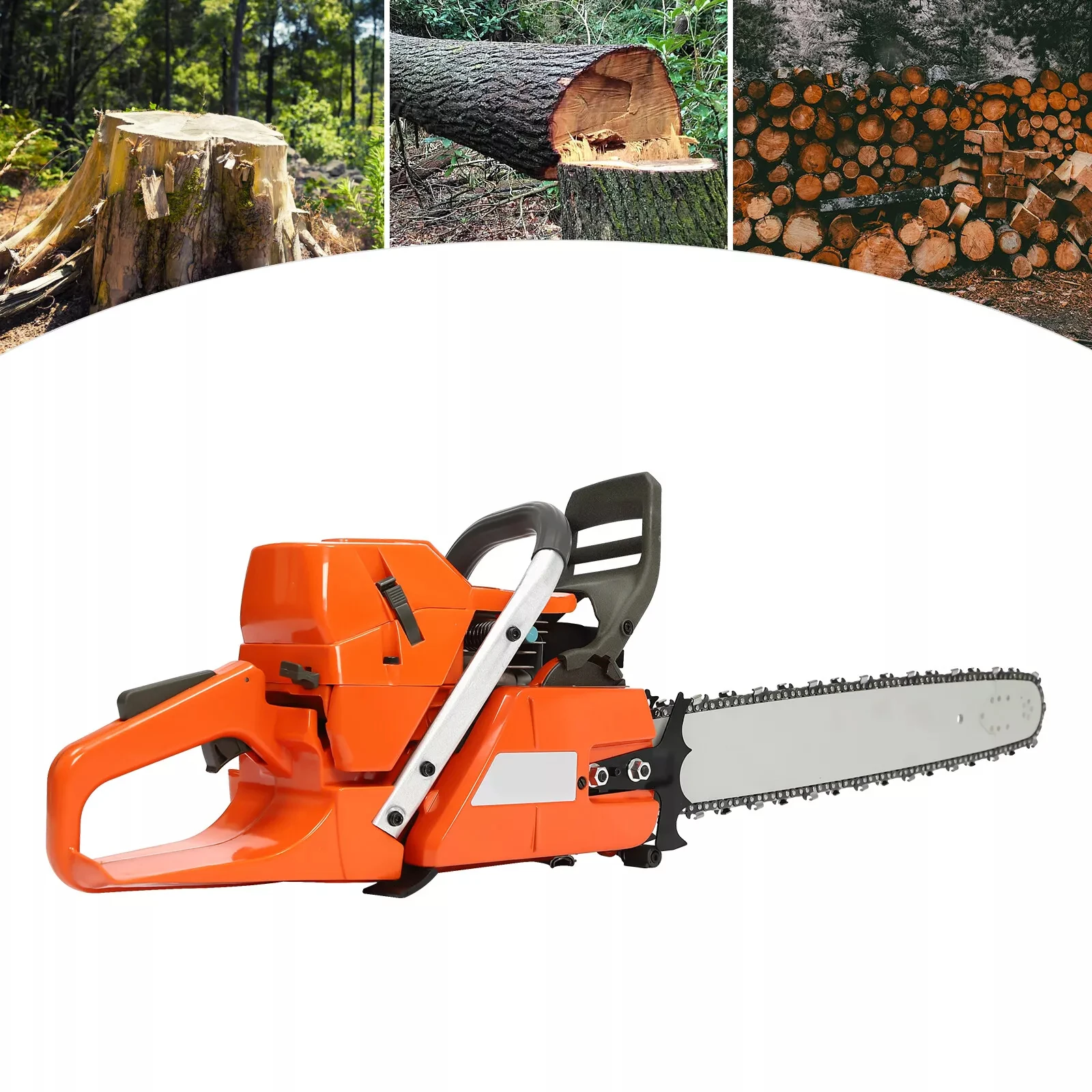 24-inch 71.8cc gasoline chain saw, one-piece alloy head guide, efficient logging tool, suitable for forestry operations/garden p
24-inch 71.8cc gasoline chain saw, one-piece alloy head guide, efficient logging tool, suitable for forestry operations/garden p