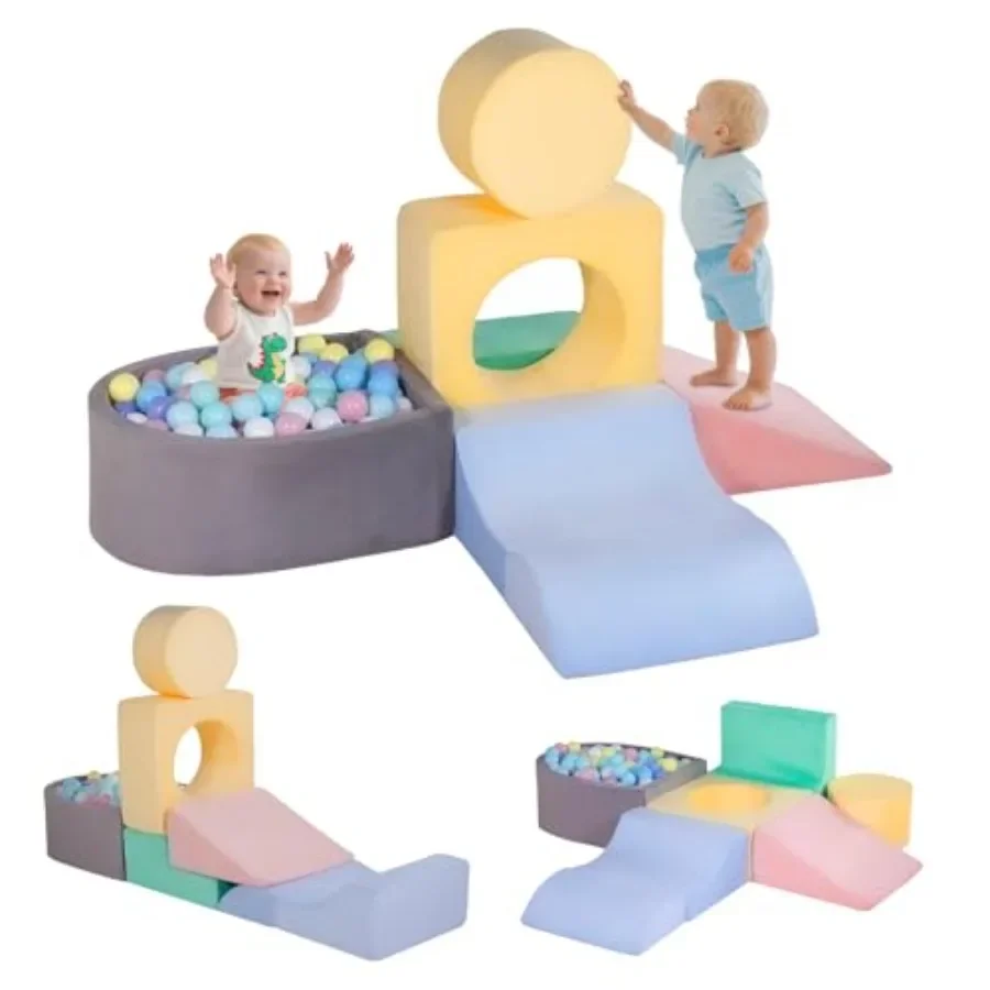 Climbing Toys for Toddlers 1-3, Foam Climb Blocks for Baby 6-Piece Baby Climbing Crawling Toys Soft Foam Blocks Activity Play S
Climbing Toys for Toddlers 1-3, Foam Climb Blocks for Baby 6-Piece Baby Climbing Crawling Toys Soft Foam Blocks Activity Play S