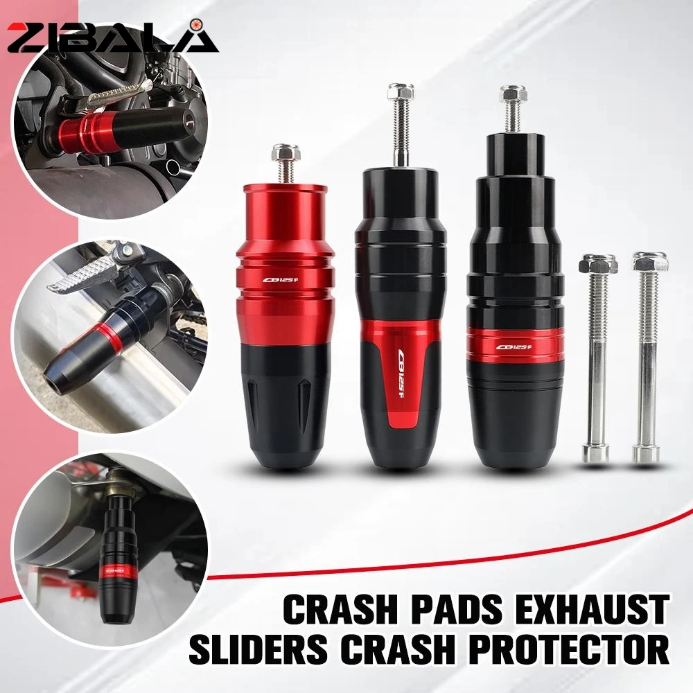 Motorcycle Accessoires Aluminum Falling Protection Exhaust Slider Crash Pads Slider FOR HONDA CB125F 2016-2023
Motorcycle Accessoires Aluminum Falling Protection Exhaust Slider Crash Pads Slider FOR HONDA CB125F 2016-2023
