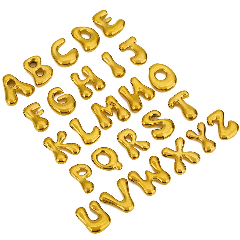 5pcs Stainless Steel 26 English Alphabet Gold Plated Letter Charm Pendants for DIY Necklace Bracelet Jewelry Making Accessories
5pcs Stainless Steel 26 English Alphabet Gold Plated Letter Charm Pendants for DIY Necklace Bracelet Jewelry Making Accessories