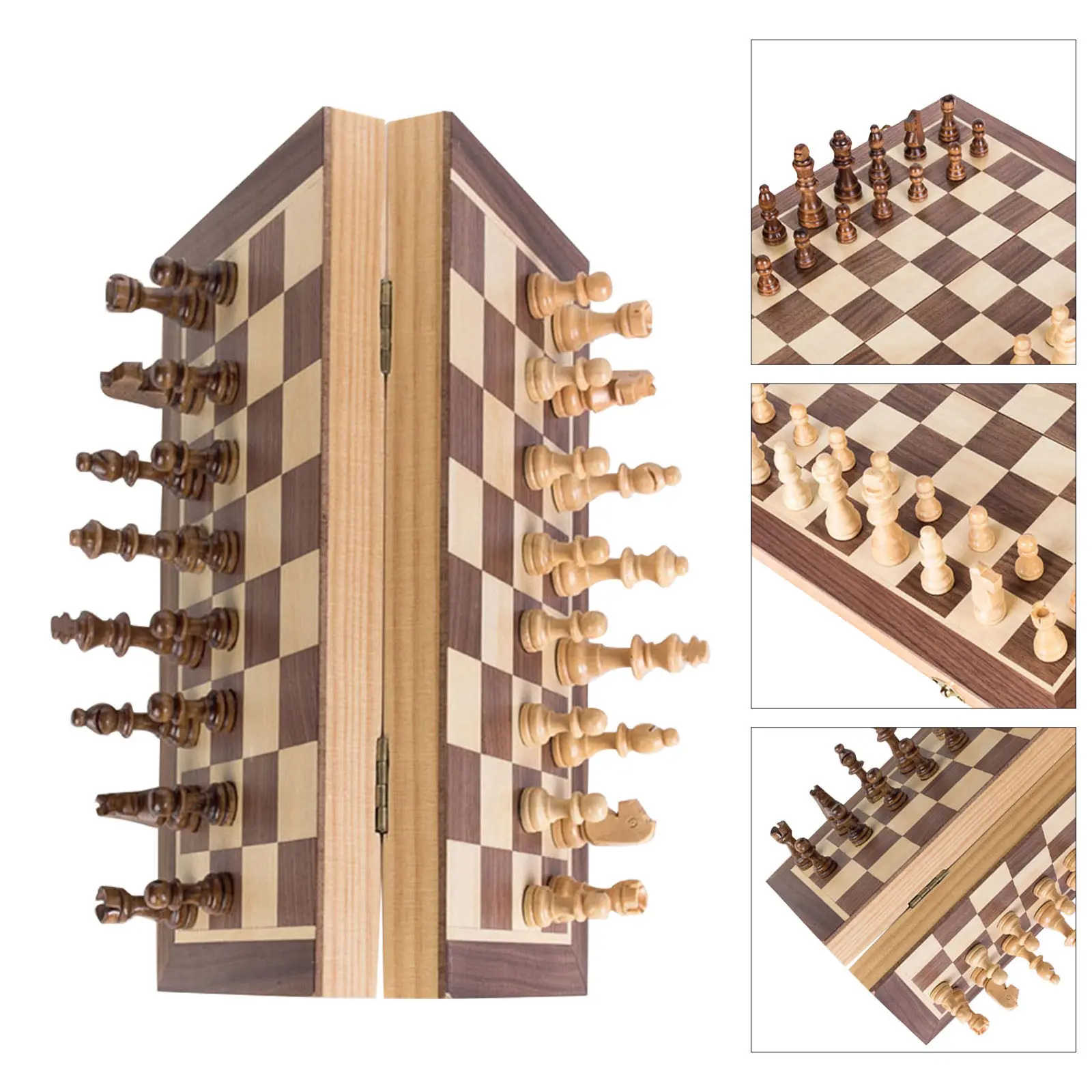 Folding Wooden Chess Set 40Cm Portable Travel Board Game with Magnetic Pieces for Adults Home Office School Picnic
Folding Wooden Chess Set 40Cm Portable Travel Board Game with Magnetic Pieces for Adults Home Office School Picnic