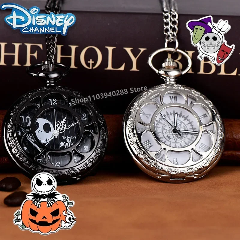 Disney Nightmare Before Christmas Pocket Watch Cute Cartoon Vintage Quartz Retro Chain Pendant Clock for Children Birthday Gifts
Disney Nightmare Before Christmas Pocket Watch Cute Cartoon Vintage Quartz Retro Chain Pendant Clock for Children Birthday Gifts