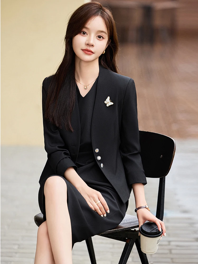 ey Suit Set Women's Spring Autumn 2024 New High-End Profional Dr Ele Godd Sle Formal Western Suit Skirt
ey Suit Set Women's Spring Autumn 2024 New High-End Profional Dr Ele Godd Sle Formal Western Suit Skirt