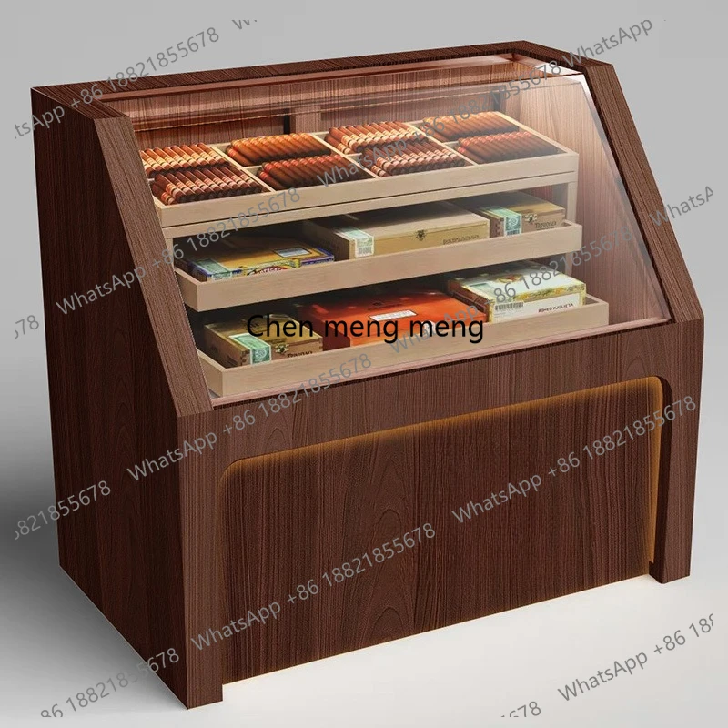 Humidity cigar cabinet display cabinet, cigar bar tobacco shop display, eggplant cabinet
Humidity cigar cabinet display cabinet, cigar bar tobacco shop display, eggplant cabinet