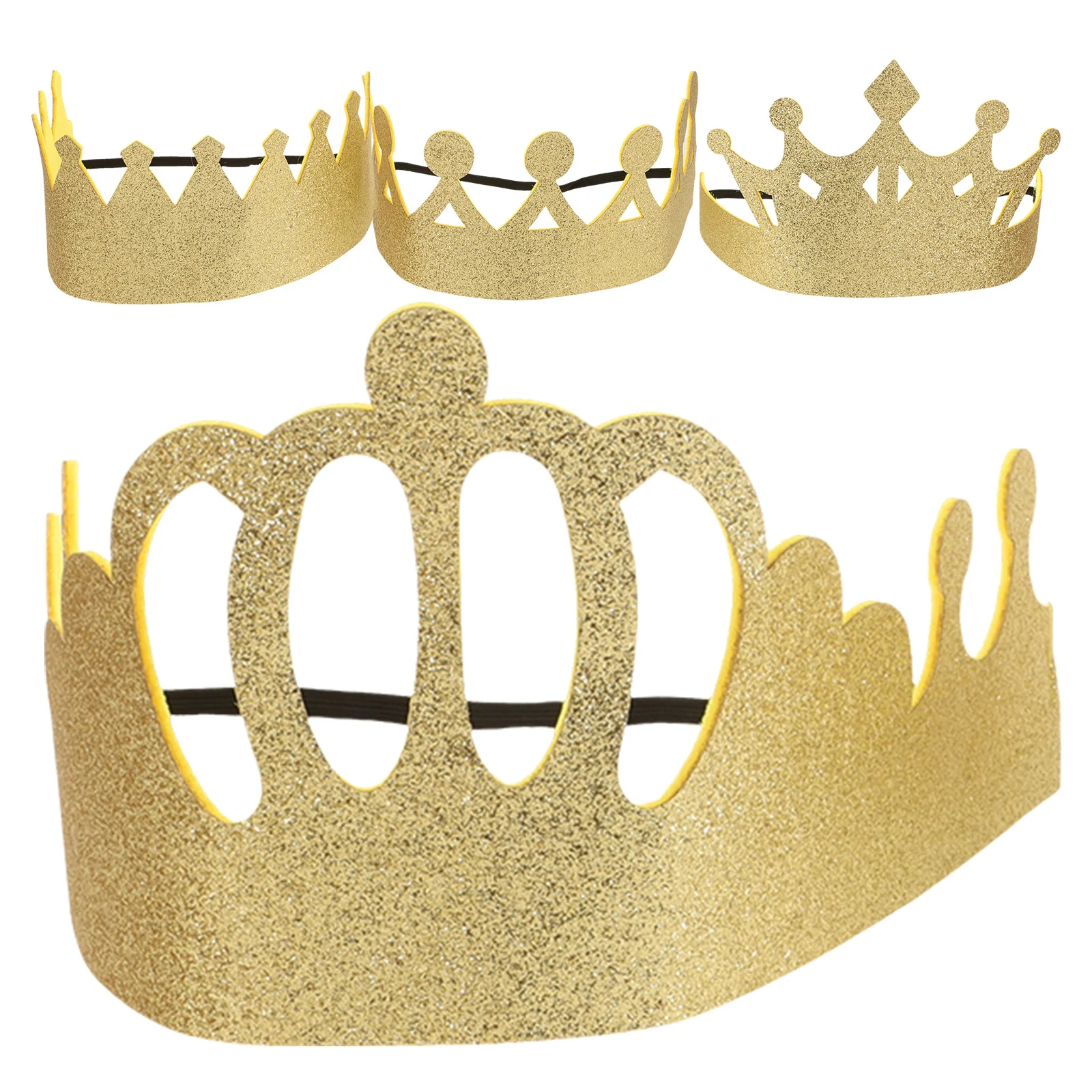 4 Pcs Children's Birthday Crown Toy Headband Elastic Hats for Kids King Costume Accessory Tiara Hairband Golden Baby
4 Pcs Children's Birthday Crown Toy Headband Elastic Hats for Kids King Costume Accessory Tiara Hairband Golden Baby
