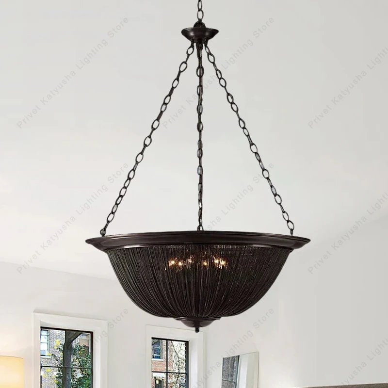 Vintage Black Aluminum Chain Tassel Pendant Lights Dimmable Fancy Shade Classic Chandelier for Home Decor
Vintage Black Aluminum Chain Tassel Pendant Lights Dimmable Fancy Shade Classic Chandelier for Home Decor