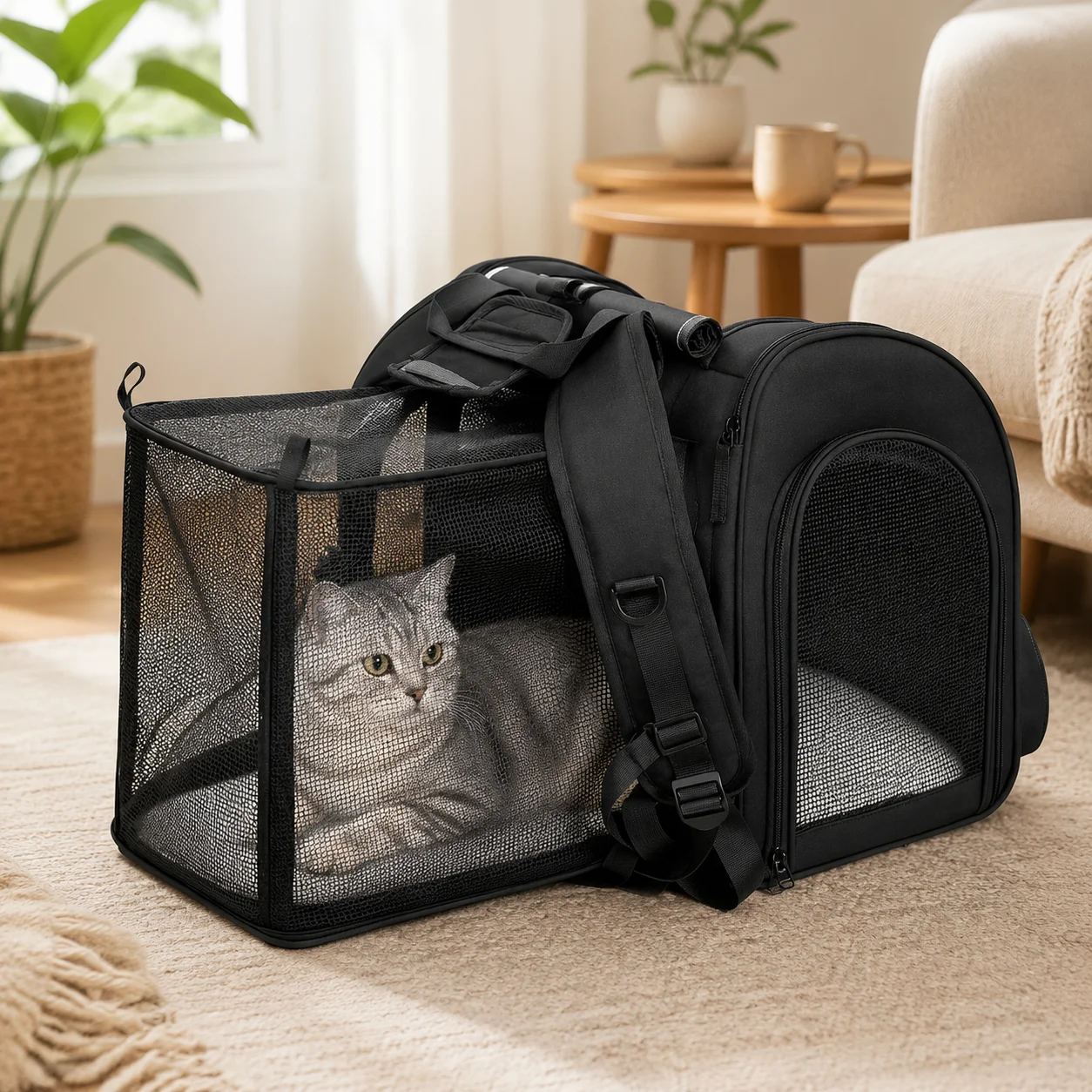 Portable Pet Carrier Backpack Expandable Breathable Mesh Travel Bag For Small Dogs Cats Car Fits Up To 8kg Brown
Portable Pet Carrier Backpack Expandable Breathable Mesh Travel Bag For Small Dogs Cats Car Fits Up To 8kg Brown