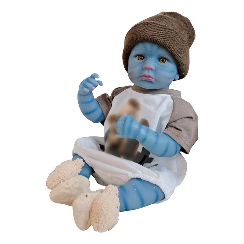 48cm Full Vinyl Reborn Baby Doll LouLou Awake in Blue Skin Realistic Newborn Baby Girl Dolls with yellow eyes Waterproof toy
48cm Full Vinyl Reborn Baby Doll LouLou Awake in Blue Skin Realistic Newborn Baby Girl Dolls with yellow eyes Waterproof toy