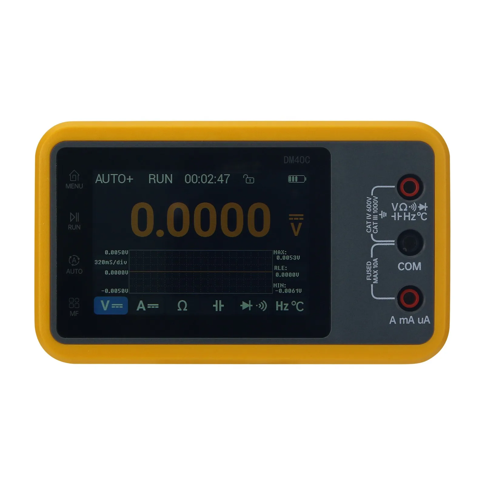 DM40C Premium Version 10Hz-60MHz Portable Digital Multimeter Oscilloscope Signal Generator with MP02 Probe
DM40C Premium Version 10Hz-60MHz Portable Digital Multimeter Oscilloscope Signal Generator with MP02 Probe