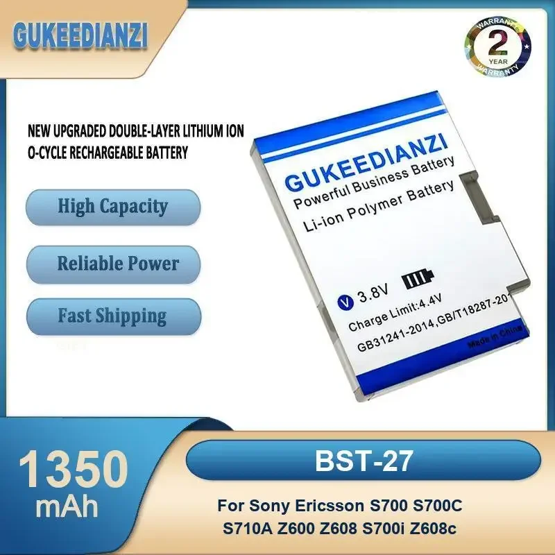 BST-27 1350 мАч аккумулятор для мобильного телефона большой емкости для Sony Ericsson S700 S700C S710A Z600 Z608 S700i Z608c
BST-27 1350 мАч аккумулятор для мобильного телефона большой емкости для Sony Ericsson S700 S700C S710A Z600 Z608 S700i Z608c