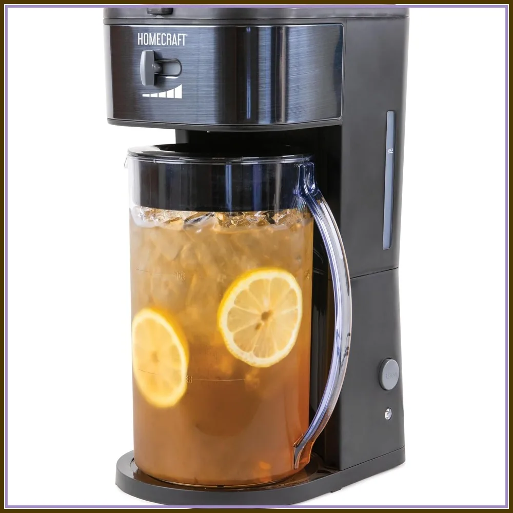 3-Quart Iced Coffee & Tea Maker with Filter Basket, Adjustable Brew Strength, Black
3-Quart Iced Coffee & Tea Maker with Filter Basket, Adjustable Brew Strength, Black