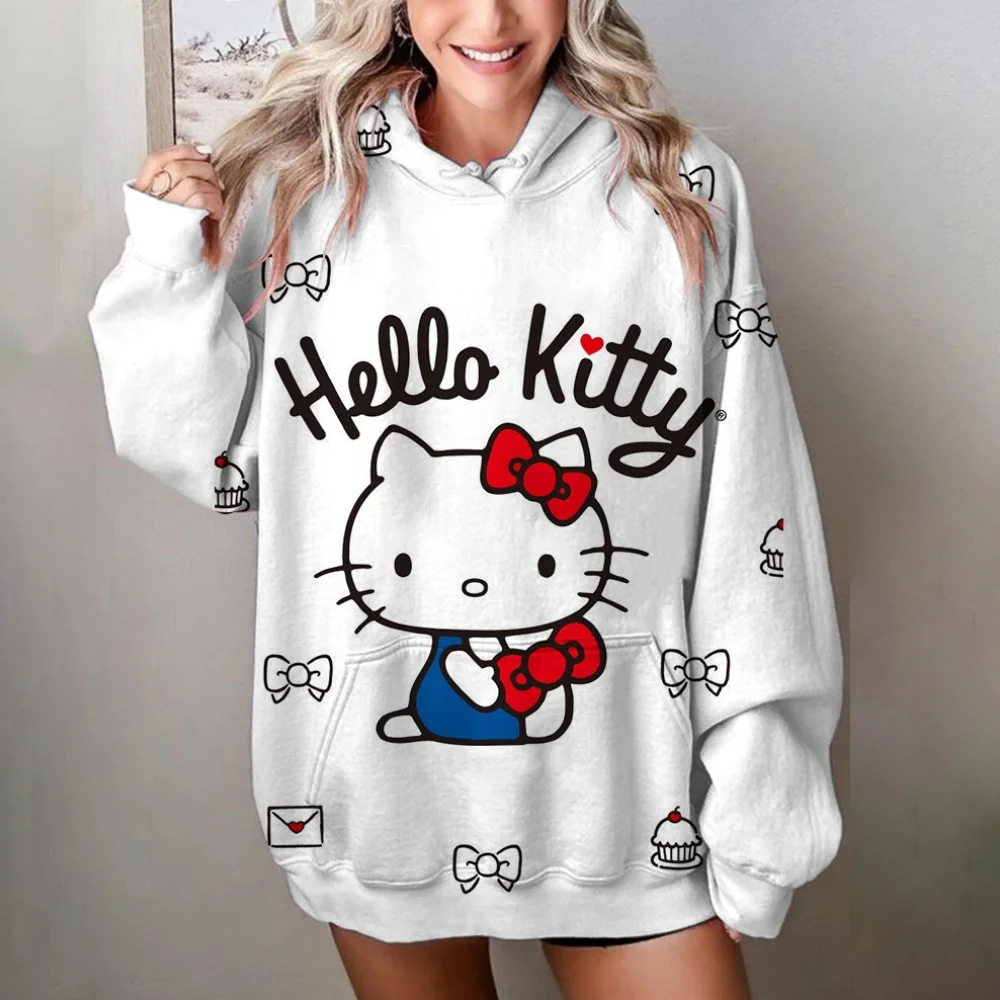 Hello Kitty Print Women's Clothing Woman Sweatshirts Hoodies Y2k Tops Autumn/Winter Long Sleeves Loose Oversize Pullovers MINISO
Hello Kitty Print Women's Clothing Woman Sweatshirts Hoodies Y2k Tops Autumn/Winter Long Sleeves Loose Oversize Pullovers MINISO