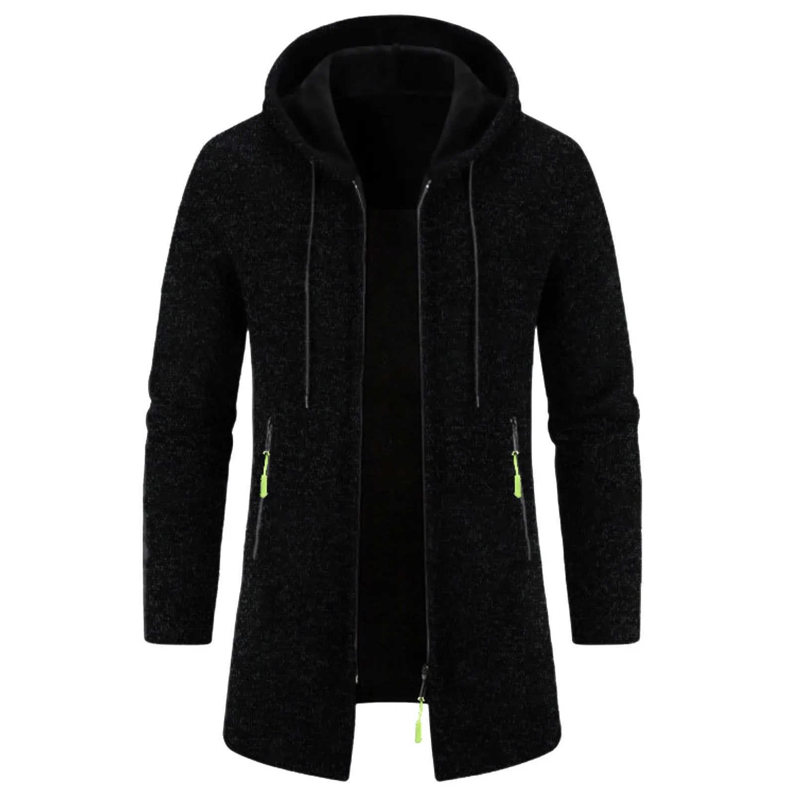 Autumn Men'S Casual Long-Sleeved Knitted Cardigan Winter Jacket Fashion Solid Color Zipper Hooded Sweatshirt Long Woolen Coat
Autumn Men'S Casual Long-Sleeved Knitted Cardigan Winter Jacket Fashion Solid Color Zipper Hooded Sweatshirt Long Woolen Coat