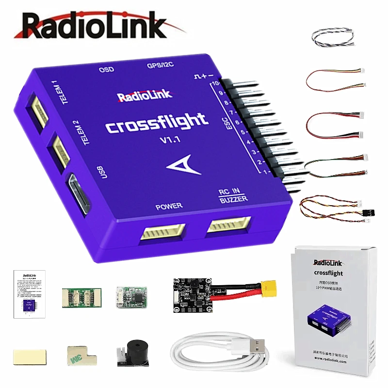Radiolink Crossflight V1.1 Flight Controller For F330 F450 Quadcopter Aerial Drone Remote Control Heli FPV Drone Airplane
Radiolink Crossflight V1.1 Flight Controller For F330 F450 Quadcopter Aerial Drone Remote Control Heli FPV Drone Airplane