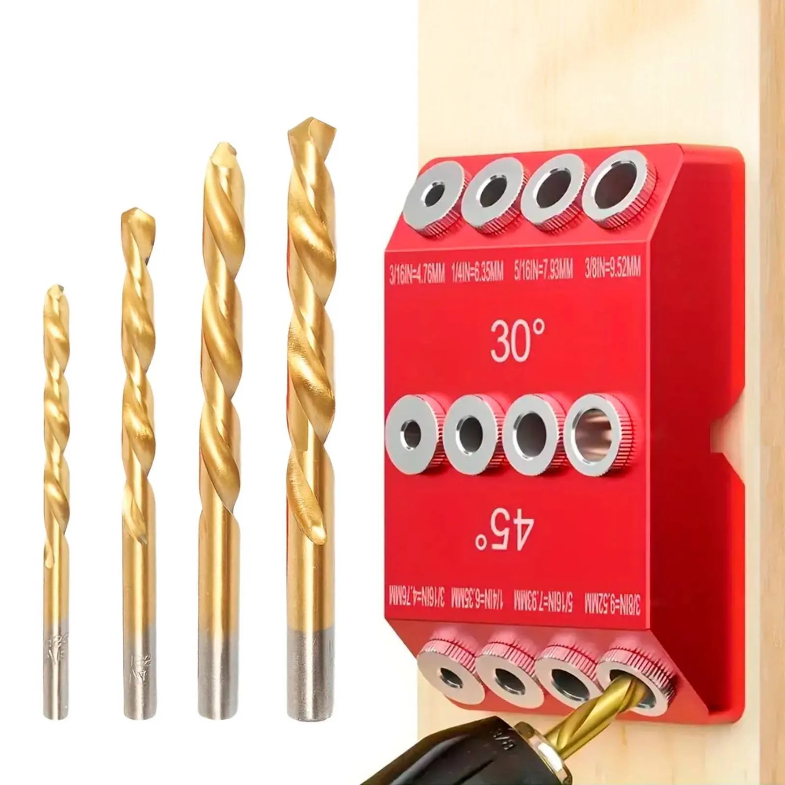 30 45 Degree Drill Guide Precision Positioning Angle Drill Guide Jig Angled Hole Jig Aluminum Alloy for Furniture Making
30 45 Degree Drill Guide Precision Positioning Angle Drill Guide Jig Angled Hole Jig Aluminum Alloy for Furniture Making