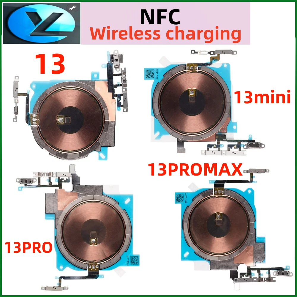NFC Chip For iPhone 13 13Mini 13PRO 13PROMAX Wireless Charger Charging Panel Coil Volume Button Flex Cable With Sticker Replace
NFC Chip For iPhone 13 13Mini 13PRO 13PROMAX Wireless Charger Charging Panel Coil Volume Button Flex Cable With Sticker Replace