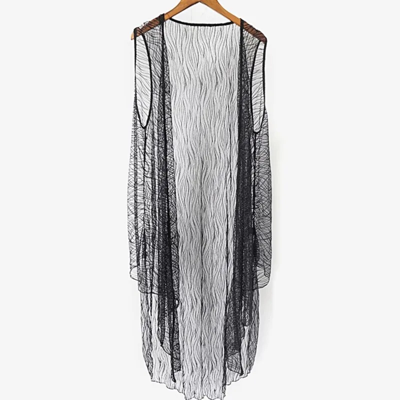 Niche Irregular Thin Transparent Ultra-Long Lace Sleeveless Vest Shawl Cardigan Outer Wear Personality
Niche Irregular Thin Transparent Ultra-Long Lace Sleeveless Vest Shawl Cardigan Outer Wear Personality