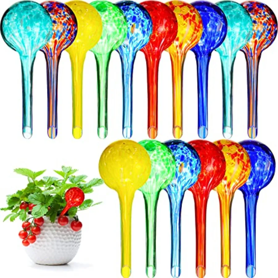16 Pcs Plant Watering Devices 150ml Small Self Watering Globes for Indoor and Outdoor Planter Insert Multicolored Automatic Gla
16 Pcs Plant Watering Devices 150ml Small Self Watering Globes for Indoor and Outdoor Planter Insert Multicolored Automatic Gla