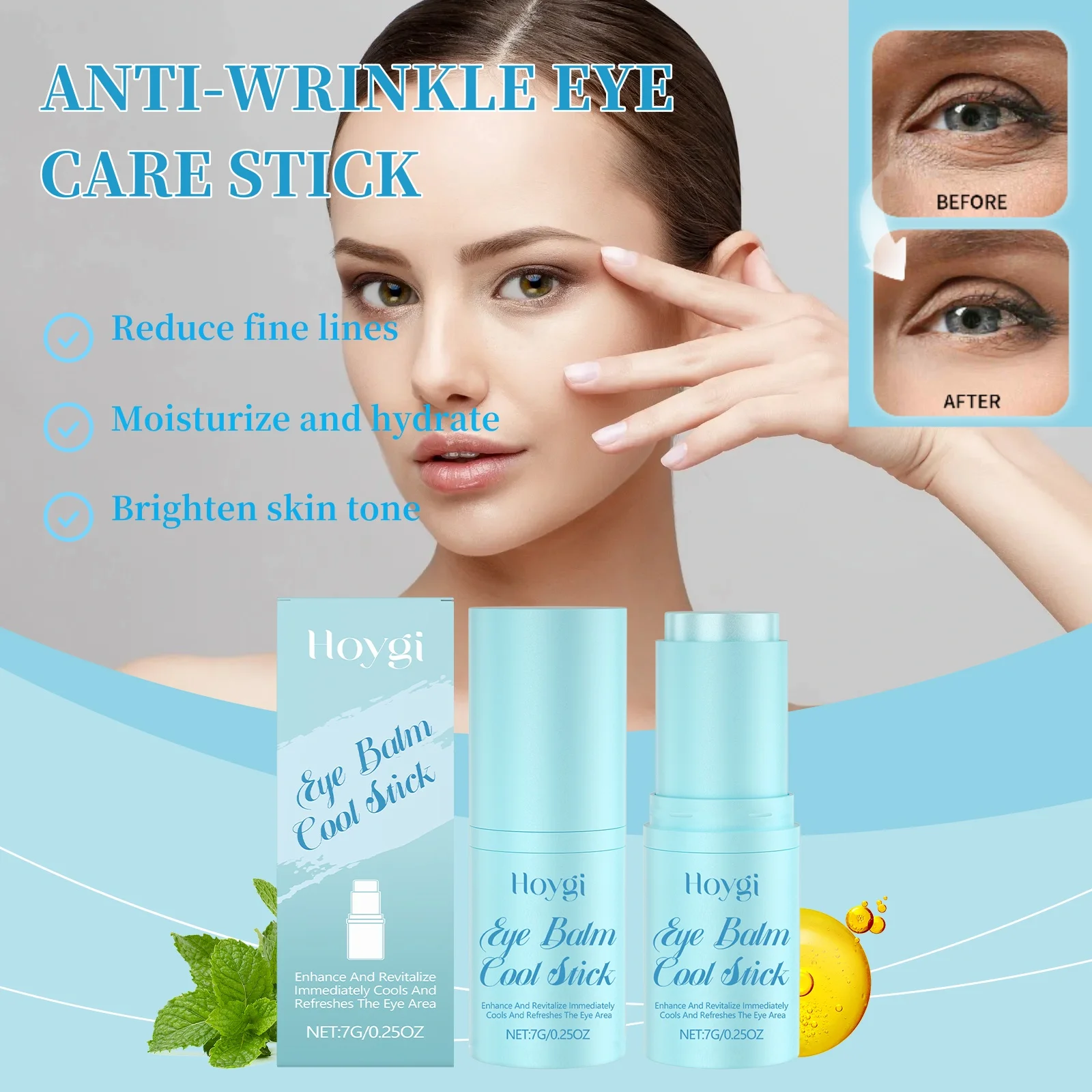 Hyaluronic Acid Eye Roller Stick Anti-Aging Treatment for Wrinkles Firming Dark Circles Hydrating Massage Portable Eye Care
Hyaluronic Acid Eye Roller Stick Anti-Aging Treatment for Wrinkles Firming Dark Circles Hydrating Massage Portable Eye Care