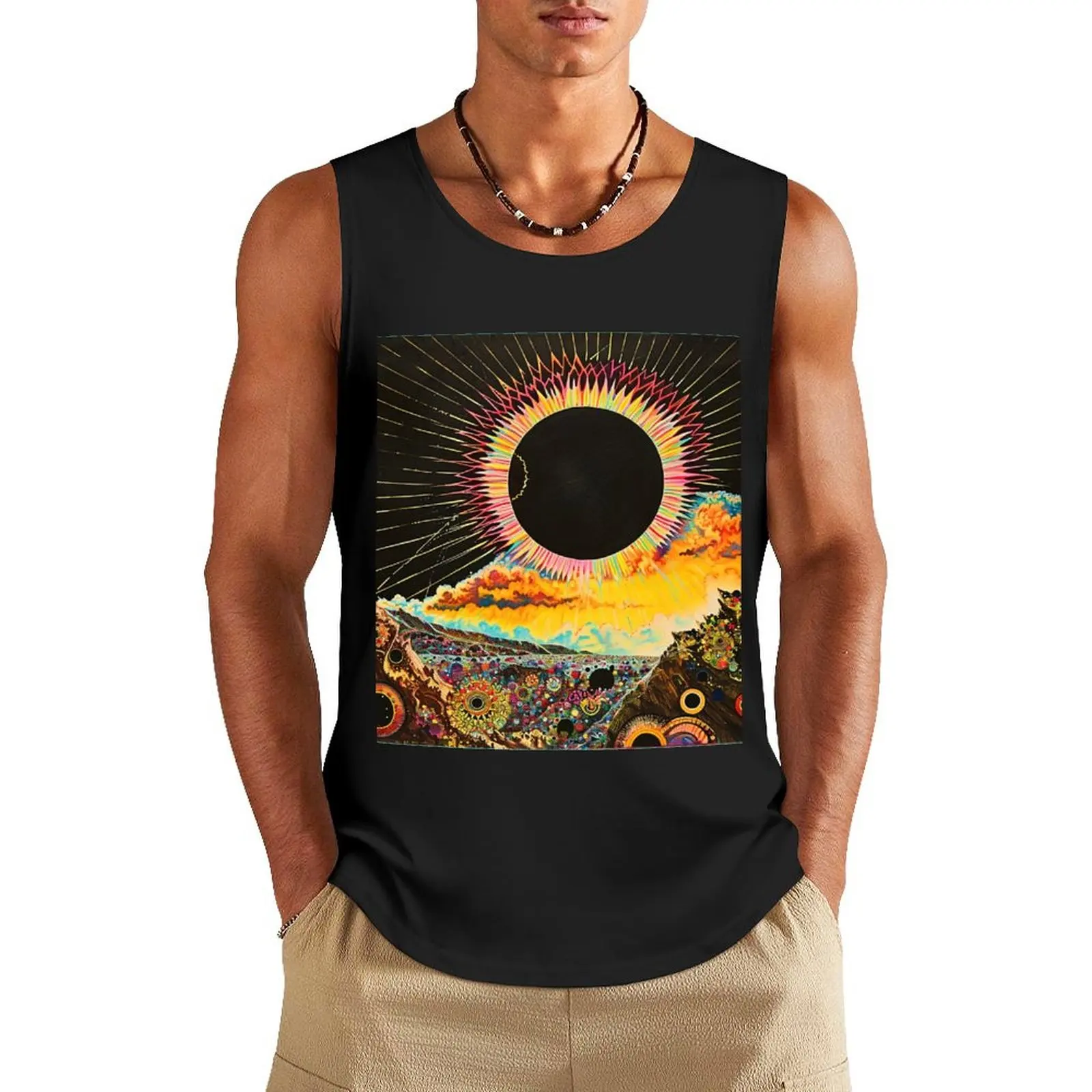 Totality Psyched! Tank Top Men's vest gym t-shirts man gym t-shirts T-shirt sports
Totality Psyched! Tank Top Men's vest gym t-shirts man gym t-shirts T-shirt sports