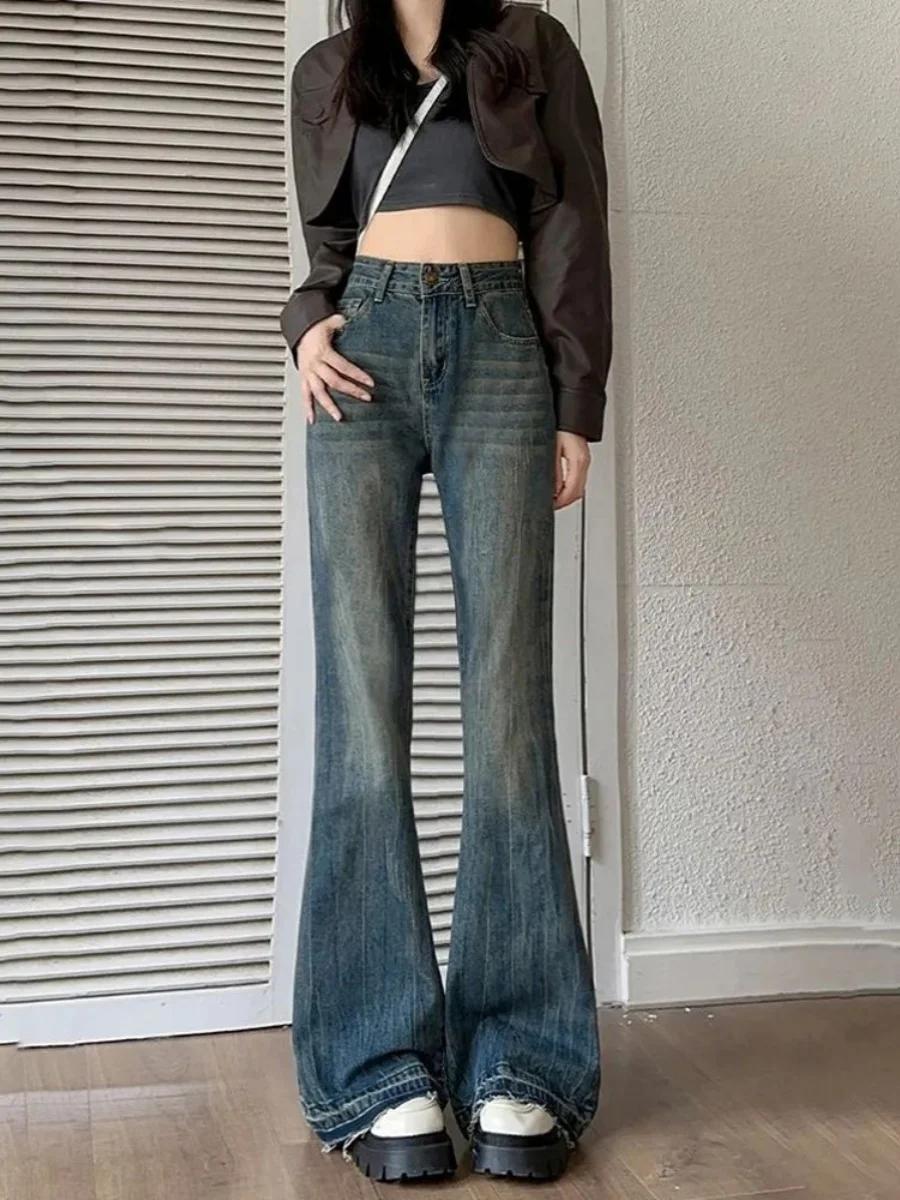 High Waist Straight Leg Micro Flared Jeans Women's Slimming Loose Wide Leg Long Trousers Non-Matching Leggings
High Waist Straight Leg Micro Flared Jeans Women's Slimming Loose Wide Leg Long Trousers Non-Matching Leggings