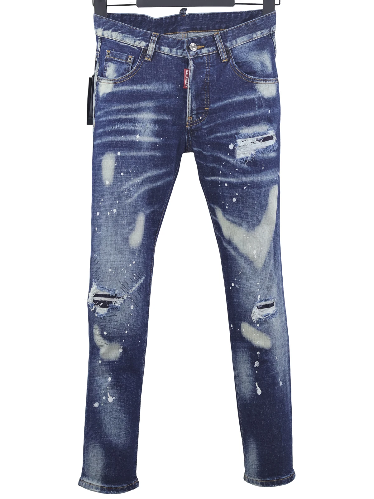 9837 Новые джинсы Four Seasons D2 Мужские модные облегающие потертые рваные джинсы с микроэластичными штанинами
9837 Новые джинсы Four Seasons D2 Мужские модные облегающие потертые рваные джинсы с микроэластичными штанинами