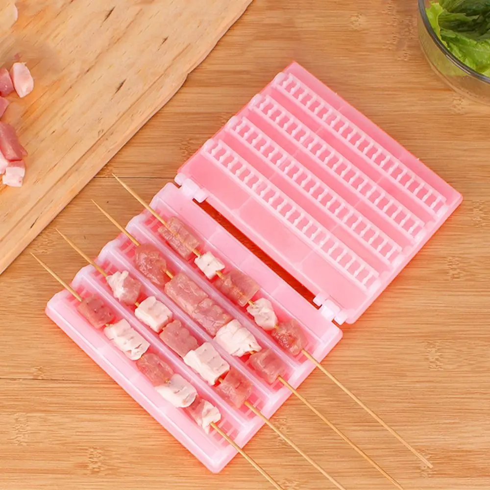 4 Row BBQ Kebab Maker Reusable Plastic BBQ Meat Skewer Machine Fast Barbecue Stringer Skewer Machine Outdoor BBQ Gadget
4 Row BBQ Kebab Maker Reusable Plastic BBQ Meat Skewer Machine Fast Barbecue Stringer Skewer Machine Outdoor BBQ Gadget