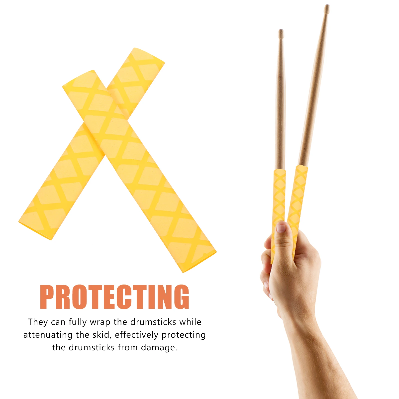 2 Pairs Adjustable Anti Skid Drumstick Sleeves Good Performance Protect Drumsticks Perfect Workmanship Comfortable Drum Supplies
2 Pairs Adjustable Anti Skid Drumstick Sleeves Good Performance Protect Drumsticks Perfect Workmanship Comfortable Drum Supplies