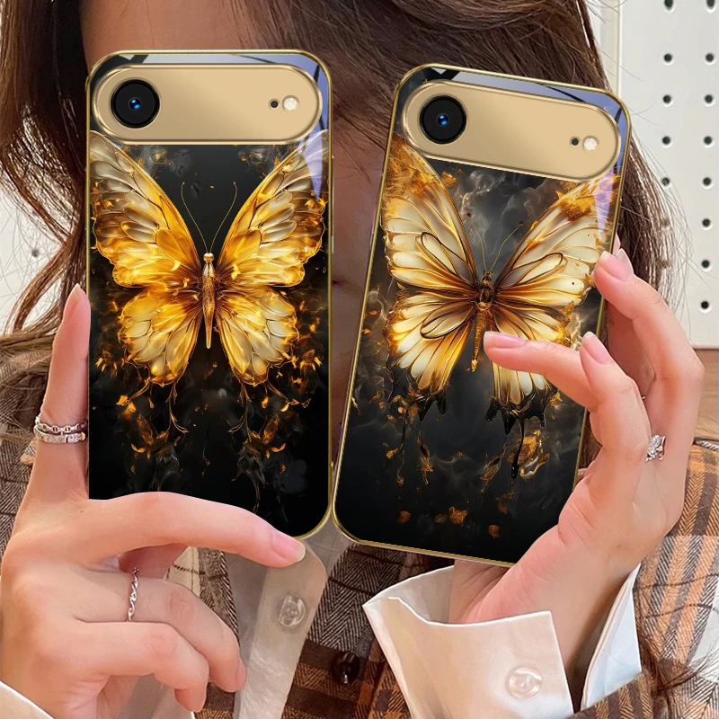 Flame Warm Butterfly For IPhone 17Pro Max 16 17 Pro 15 Pro 14 13 Plus 12 Mini 11Pro Max XR 16E 17Air Golden glass phone case
Flame Warm Butterfly For IPhone 17Pro Max 16 17 Pro 15 Pro 14 13 Plus 12 Mini 11Pro Max XR 16E 17Air Golden glass phone case