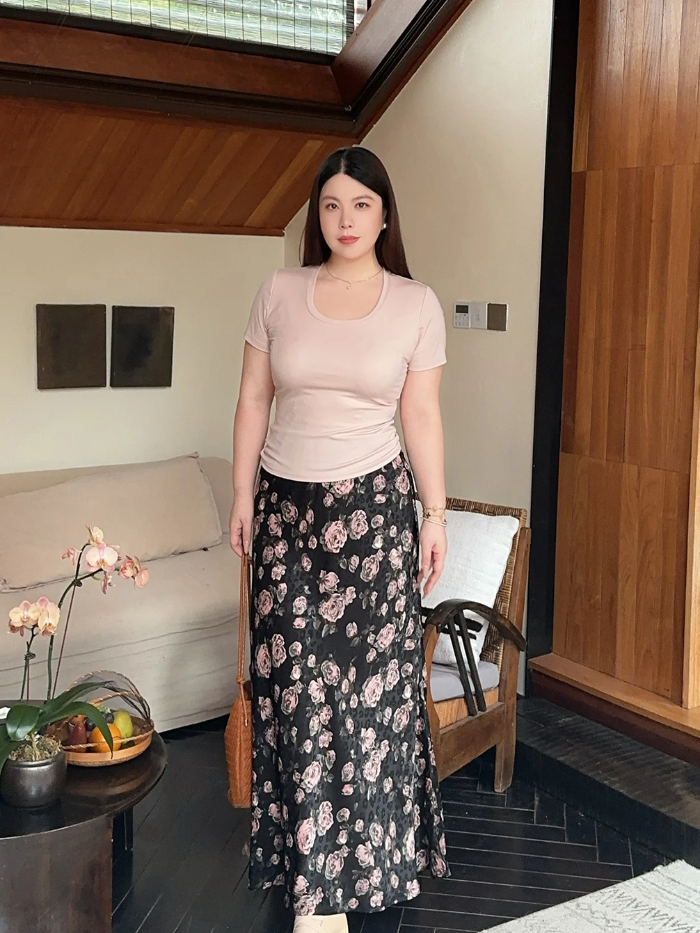 Elegant Commuter Rose Print Asymmetrical Large Size Half Skirt Loose Slimming Versatile Spring Summer Long Skirt High Waist
Elegant Commuter Rose Print Asymmetrical Large Size Half Skirt Loose Slimming Versatile Spring Summer Long Skirt High Waist
