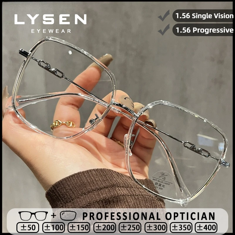 LYSEN Luxury Oversize Square Anti Blue Light Reading Glasses UltraLight Myopia Optical Eyewear Progressive Prescription Glasses
LYSEN Luxury Oversize Square Anti Blue Light Reading Glasses UltraLight Myopia Optical Eyewear Progressive Prescription Glasses