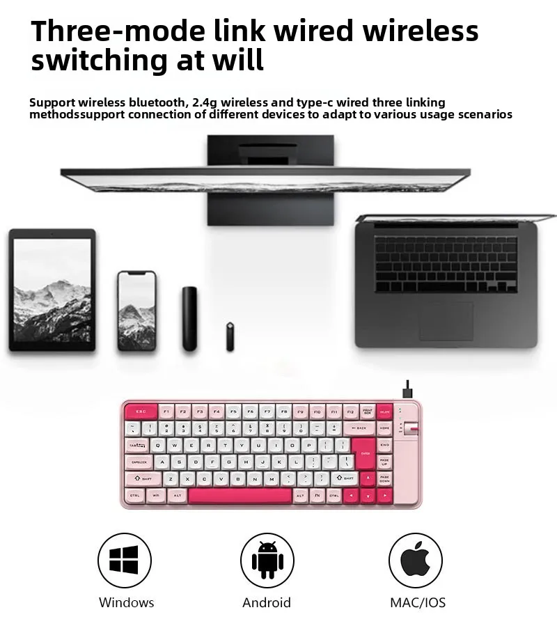Office Entertainment Dual-mode Color Keyboard and Mouse Set Wireless Bluetooth Universal Keyboard Girls High-value Direct Sales
Office Entertainment Dual-mode Color Keyboard and Mouse Set Wireless Bluetooth Universal Keyboard Girls High-value Direct Sales