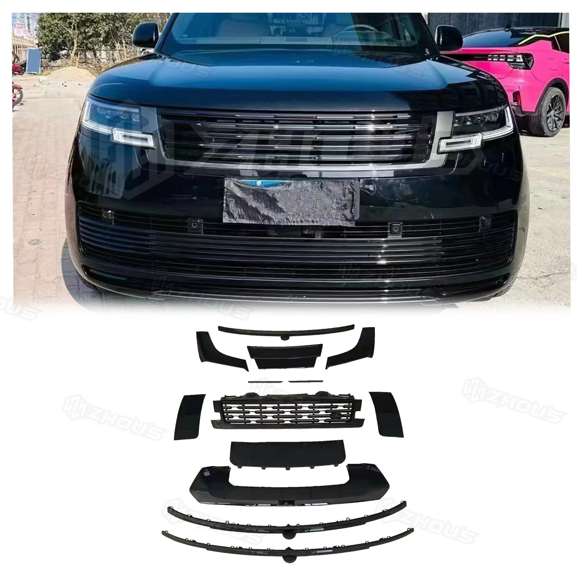 New Gloss Black Front Grille Assembly Bumper Body Kit Exterior Accessories For Range Rover Vogue L405 2013-2017 L460 2022+
New Gloss Black Front Grille Assembly Bumper Body Kit Exterior Accessories For Range Rover Vogue L405 2013-2017 L460 2022+