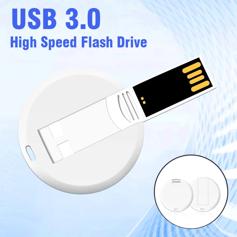 Mini Round Card PenDrive High Speed USB 3.0 Flash Drive 64GB 32GB Memory Stick 16GB 8GB White For Laptop U Disk Creative Gifts
Mini Round Card PenDrive High Speed USB 3.0 Flash Drive 64GB 32GB Memory Stick 16GB 8GB White For Laptop U Disk Creative Gifts