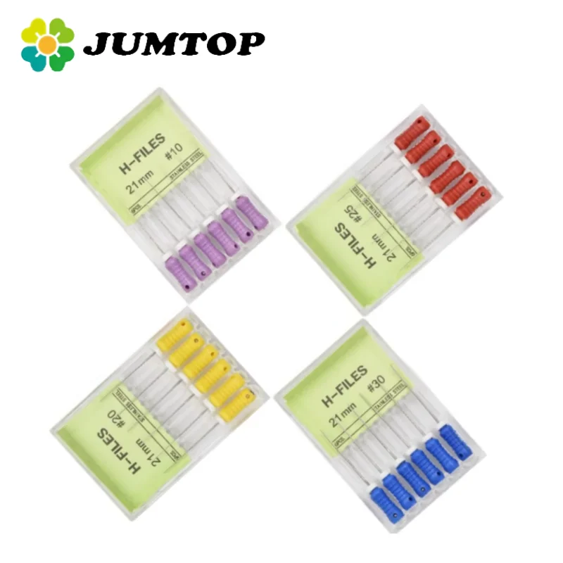 JUMTOP стоматологический инструмент, эндодонтические файлы для корневых каналов, H-файлы из нержавеющей стали, ручной файл для эндодонтического лечения
JUMTOP стоматологический инструмент, эндодонтические файлы для корневых каналов, H-файлы из нержавеющей стали, ручной файл для эндодонтического лечения