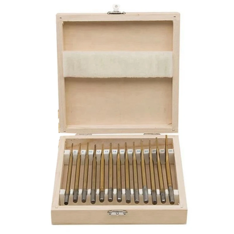 13Pcs Titanium Plated Flattened Drill Bit Set Hex Shank Woodworking Hole Opener 6-35Mm Durable Easy Install
13Pcs Titanium Plated Flattened Drill Bit Set Hex Shank Woodworking Hole Opener 6-35Mm Durable Easy Install