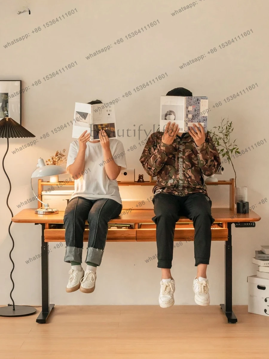 Электрический регулируемый стол Sky из массива вишневого дерева, многофункциональный, большой, длинный, для гостиной, компьютерный стол, рабочая станция
Электрический регулируемый стол Sky из массива вишневого дерева, многофункциональный, большой, длинный, для гостиной, компьютерный стол, рабочая станция