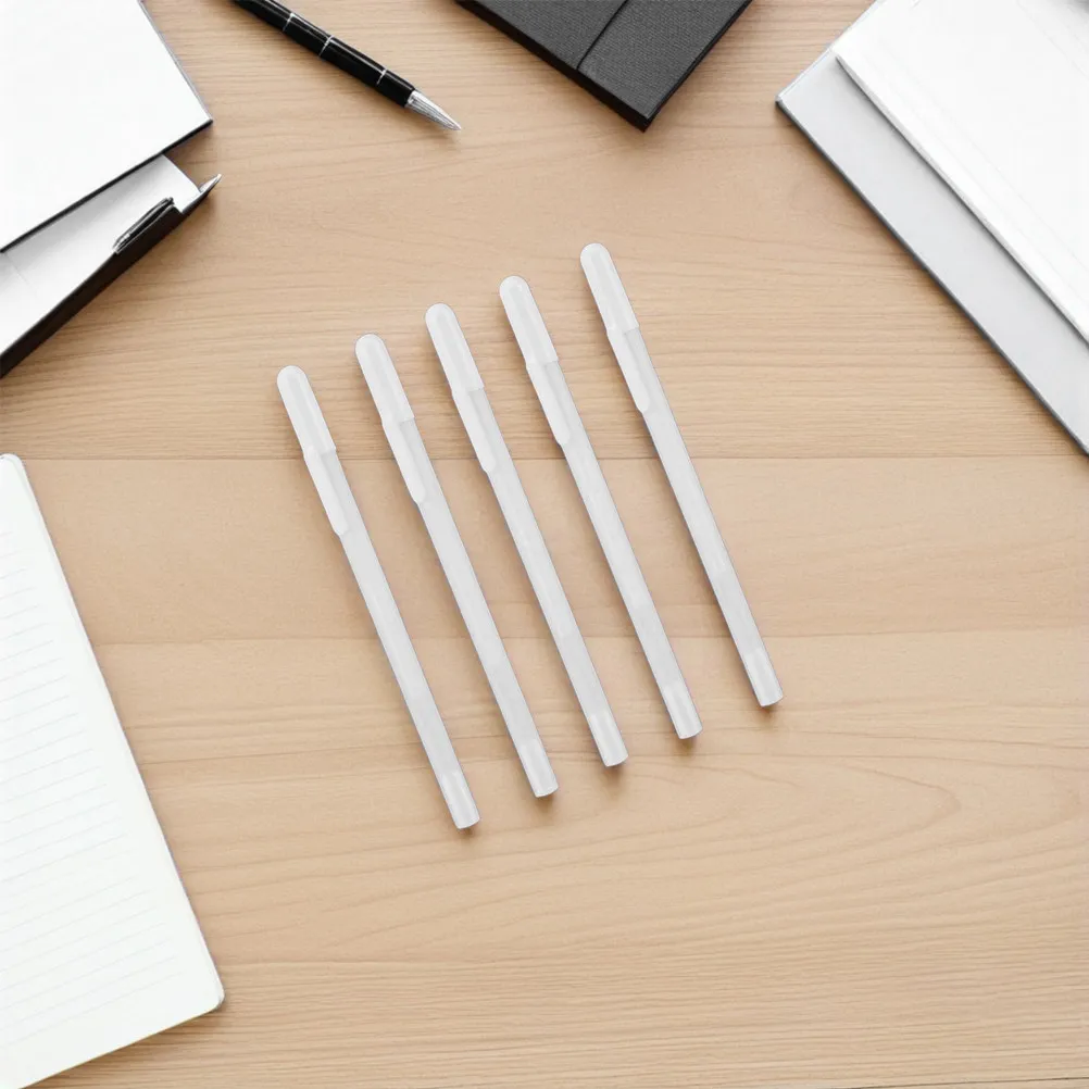 5Pcs White Gel Pens 0.8mm Fine Tip Highlight Markers Odorless Smooth Flow Waterproof Fast Dry Ink for Scrapbooking Illustration
5Pcs White Gel Pens 0.8mm Fine Tip Highlight Markers Odorless Smooth Flow Waterproof Fast Dry Ink for Scrapbooking Illustration