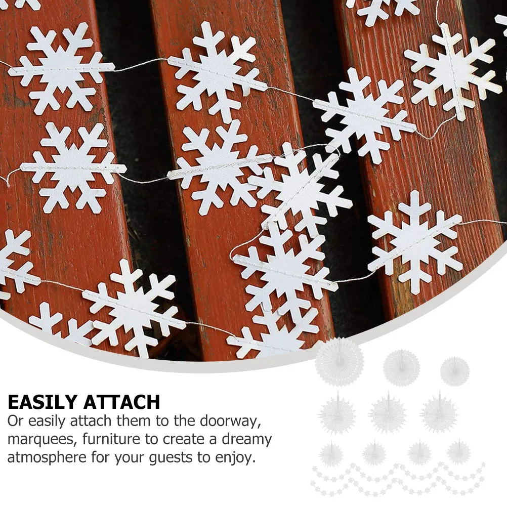 1 set Snowflake Set Honeycomb Paper Fans Snowflake Paper Fan Hanging Garland Hanging Christmas Party Winter Themed Displays
1 set Snowflake Set Honeycomb Paper Fans Snowflake Paper Fan Hanging Garland Hanging Christmas Party Winter Themed Displays