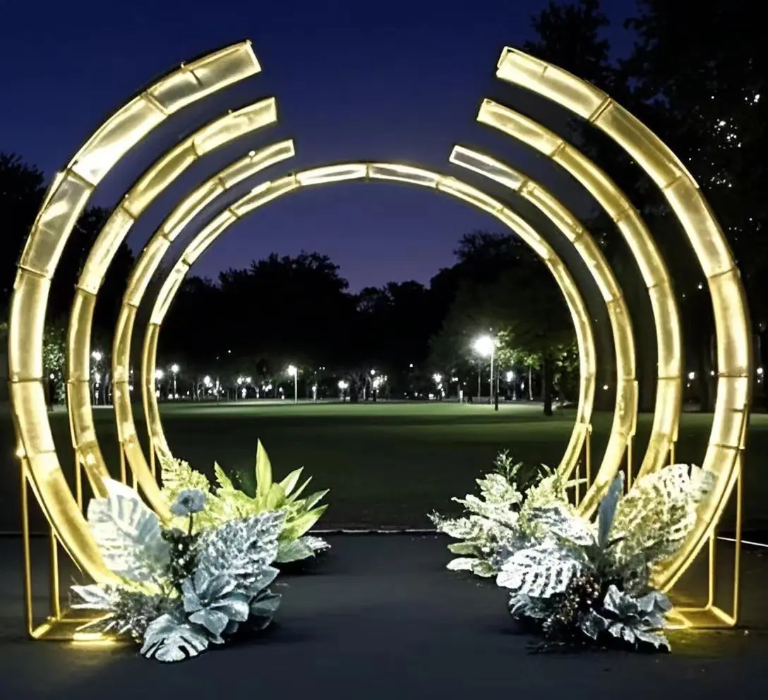 Personalized Outdoor Iron Wedding Arch | Romantic Starlight Backdrop for Rustic Garden & Lawn Ceremony Decor | Customizable Fram
Personalized Outdoor Iron Wedding Arch | Romantic Starlight Backdrop for Rustic Garden & Lawn Ceremony Decor | Customizable Fram